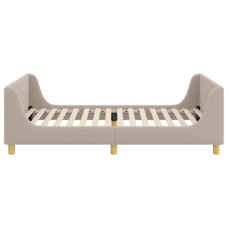 Bedframe voor kinderen met hoofdbord Lichtgrijs 90 x 190 cm