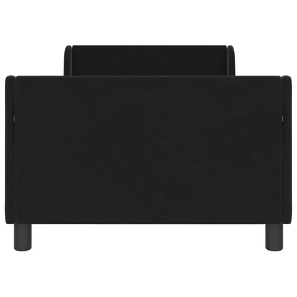 Bedframe voor kinderen met hoofdbord Zwart 90 x 190 cm Fluweel