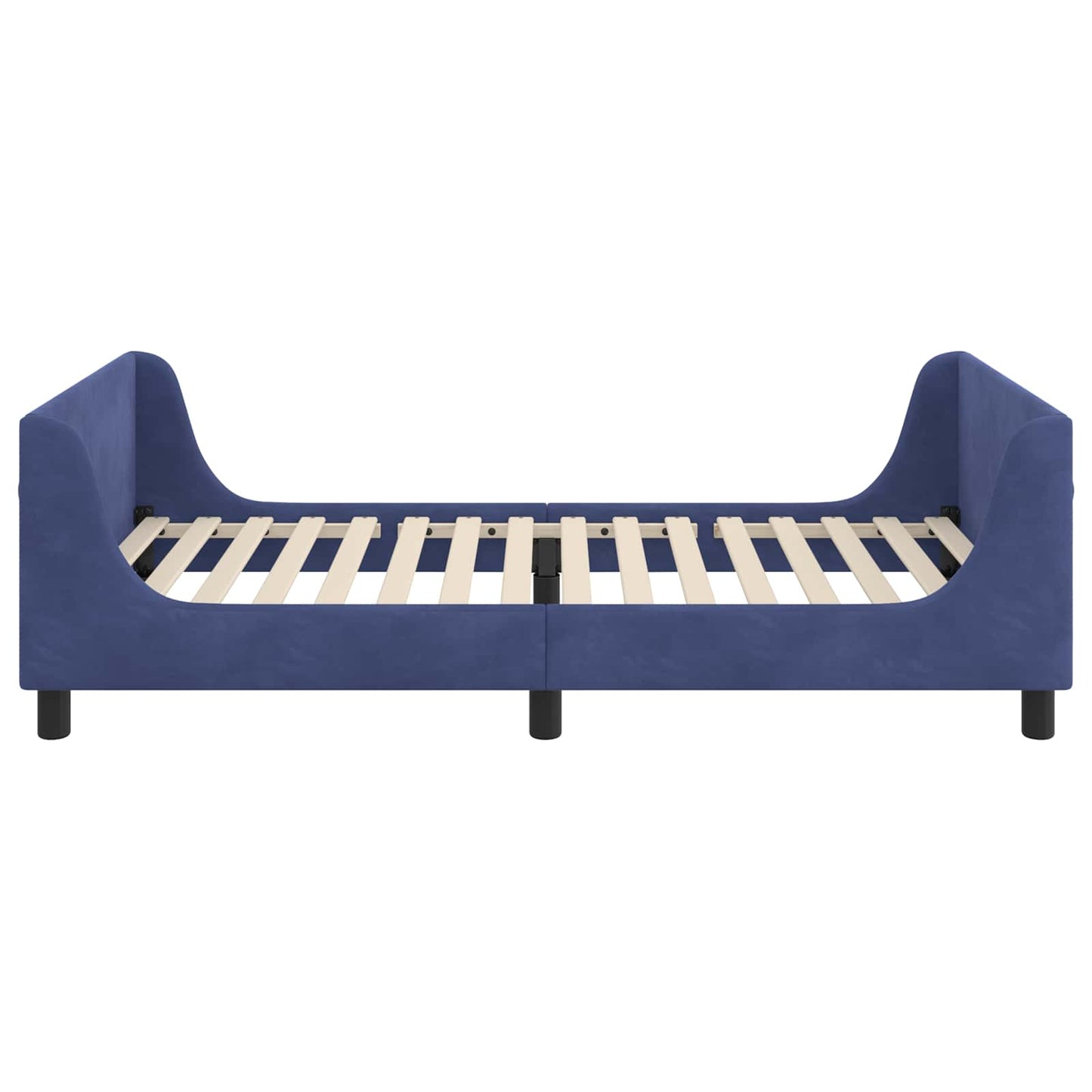 Bedframe voor kinderen met hoofdbord Politieblauw 90 x 190 cm