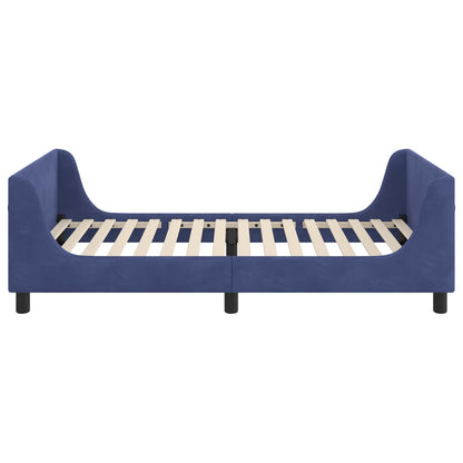 Bedframe voor kinderen met hoofdbord Politieblauw 90 x 190 cm