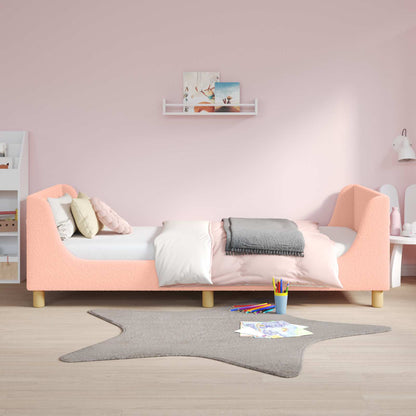 Bedframe voor kinderen met hoofdbord Roze 90 x 200 cm