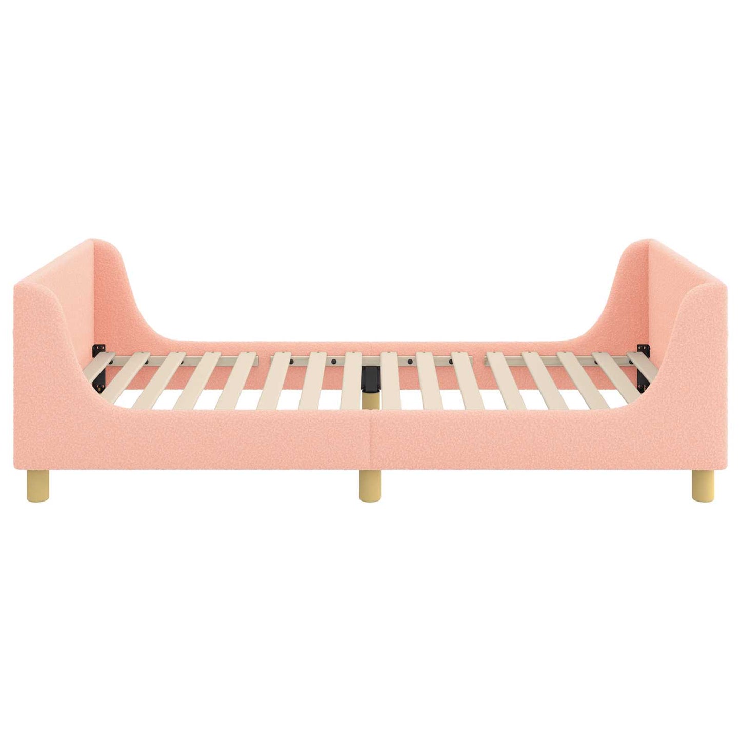Bedframe voor kinderen met hoofdbord Roze 90 x 200 cm