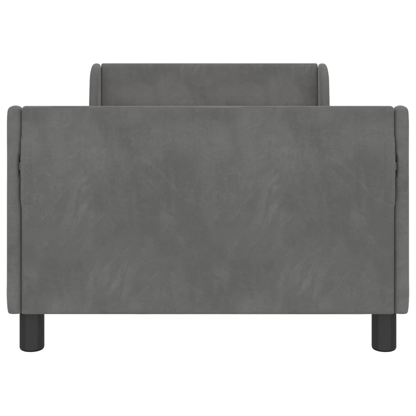 Bedframe voor kinderen met hoofdbord Donkergrijs 90 x 200 cm