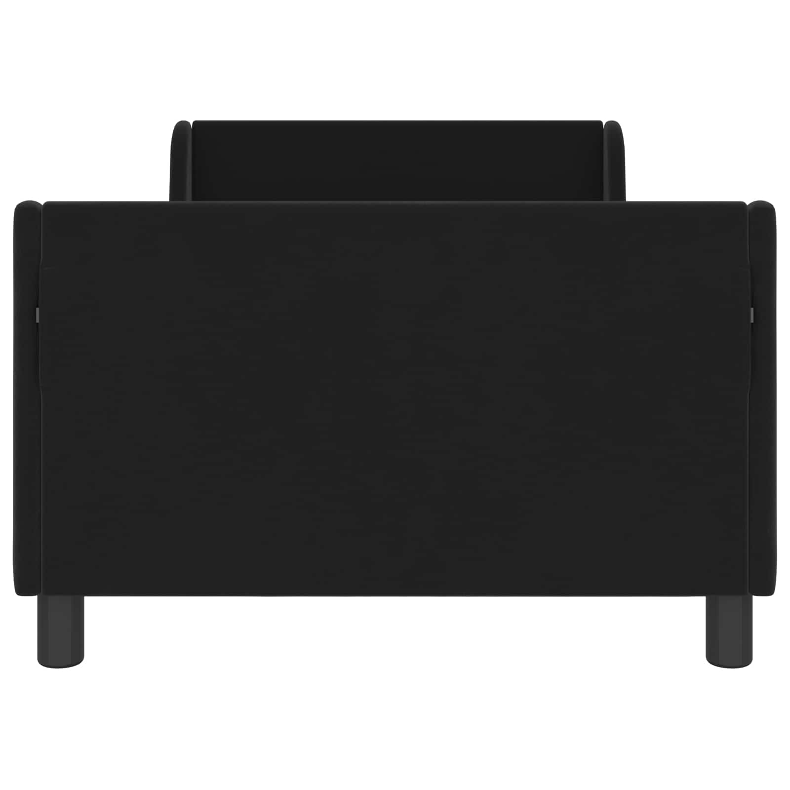 Bedframe voor kinderen met hoofdbord Zwart 90 x 200 cm Fluweel