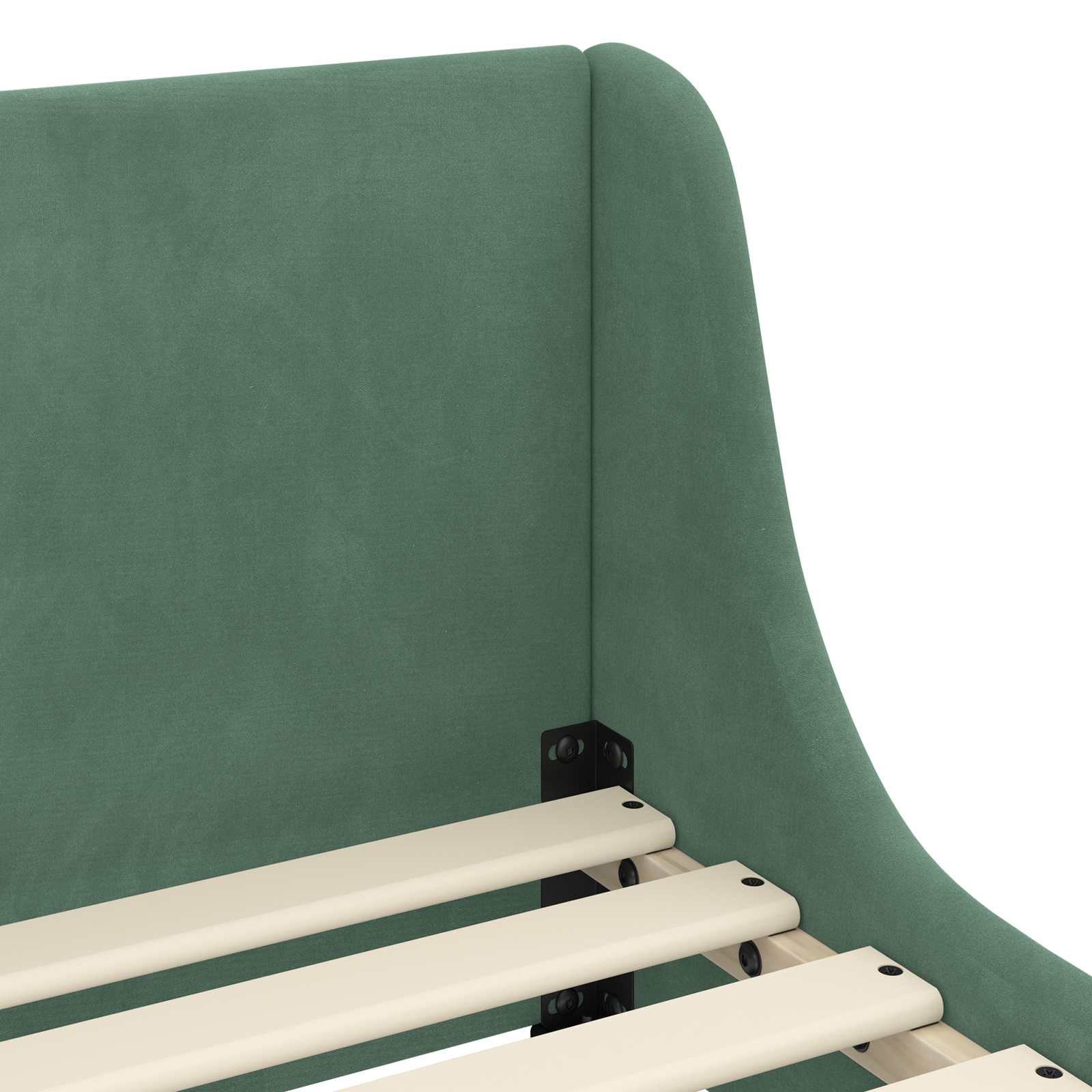 Bedframe voor kinderen met hoofdbord Zeegroen 90 x 200 cm