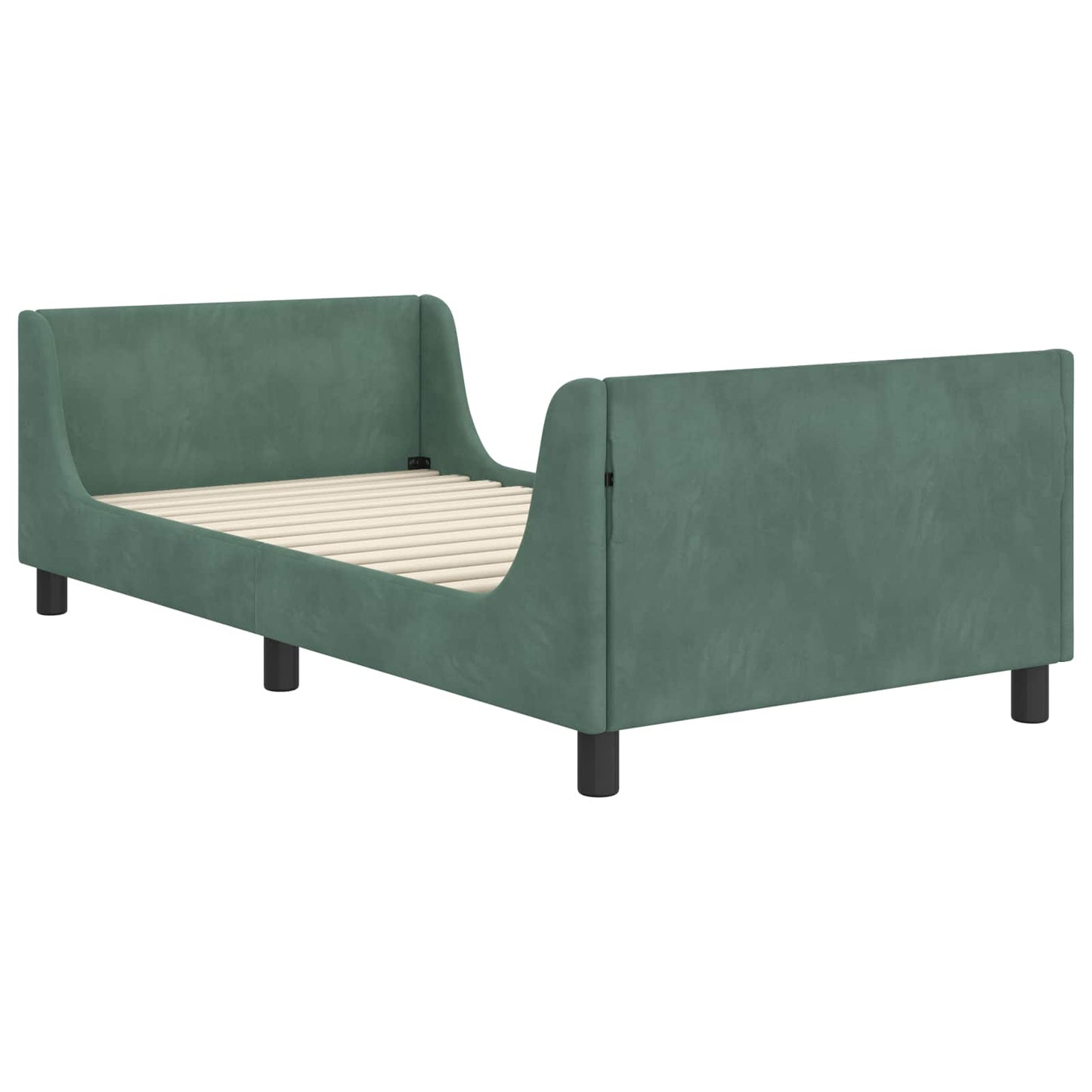 Bedframe voor kinderen met hoofdbord Zeegroen 90 x 200 cm