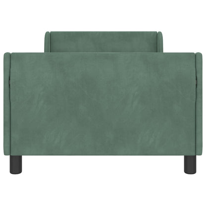 Bedframe voor kinderen met hoofdbord Zeegroen 90 x 200 cm