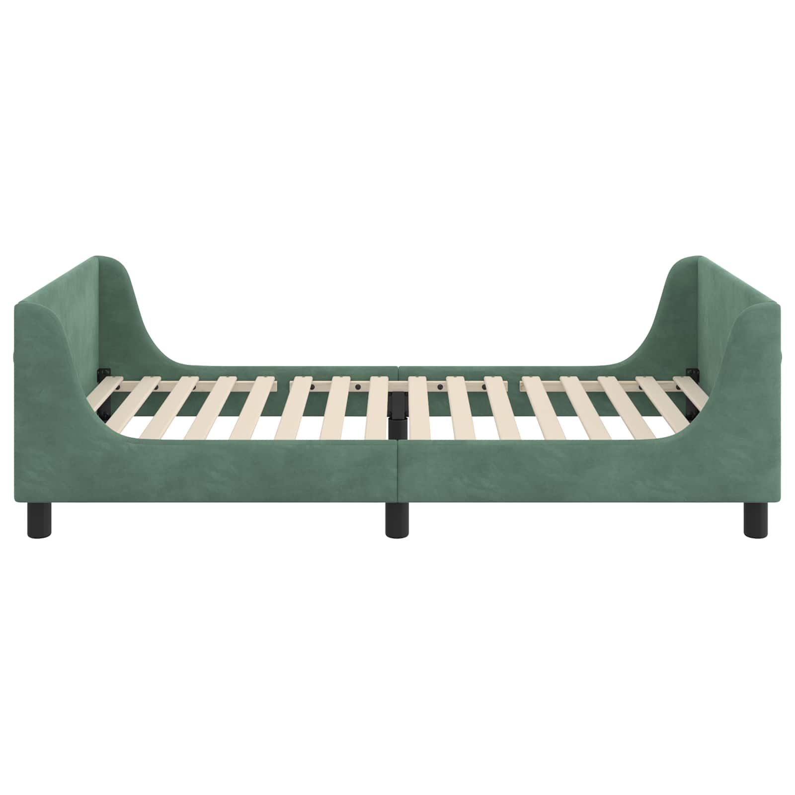 Bedframe voor kinderen met hoofdbord Zeegroen 90 x 200 cm