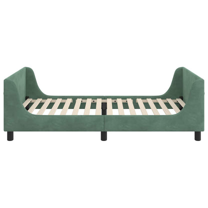 Bedframe voor kinderen met hoofdbord Zeegroen 90 x 200 cm