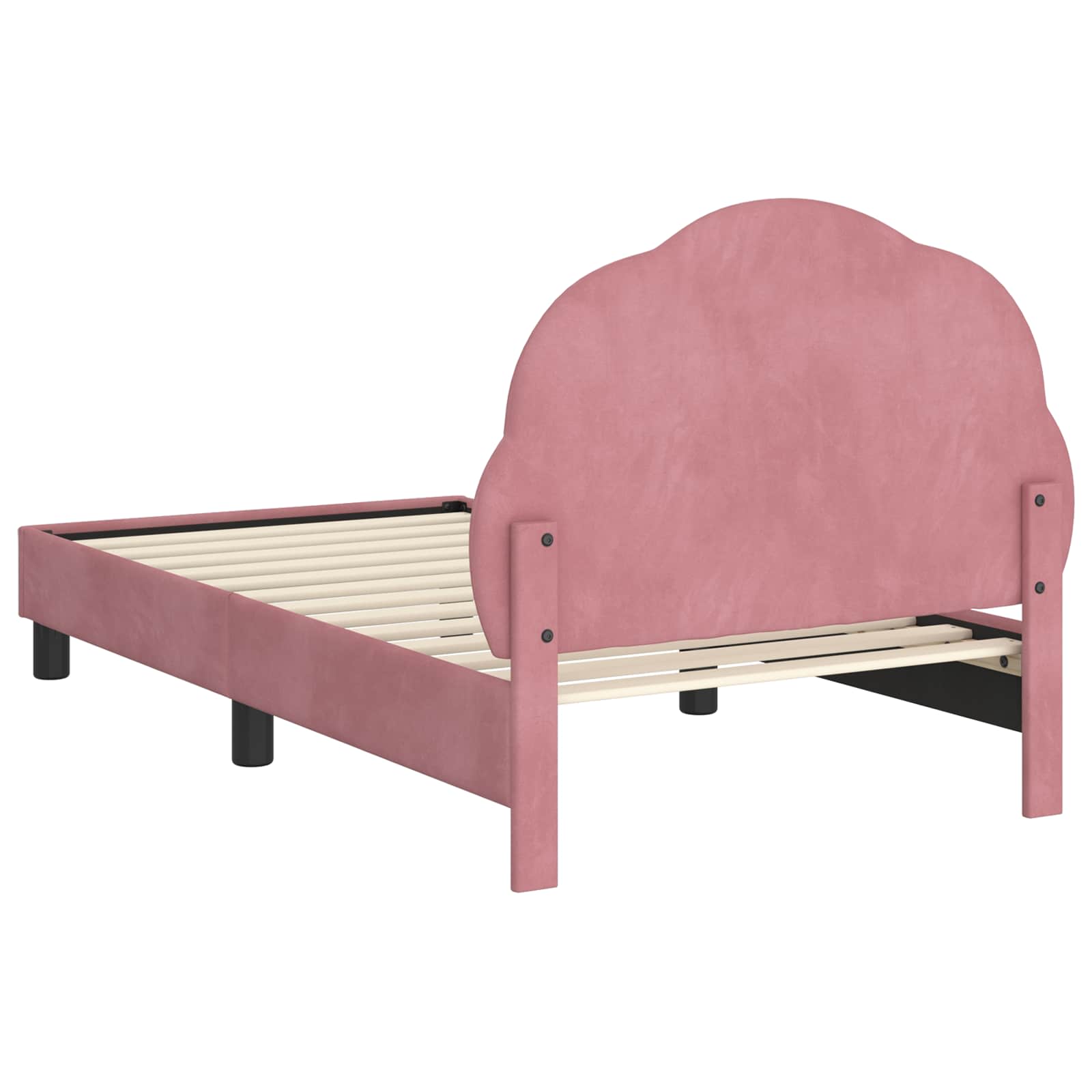 Bedframe voor kinderen met hoofdbord Roze 80 x 160 cm Fluweel