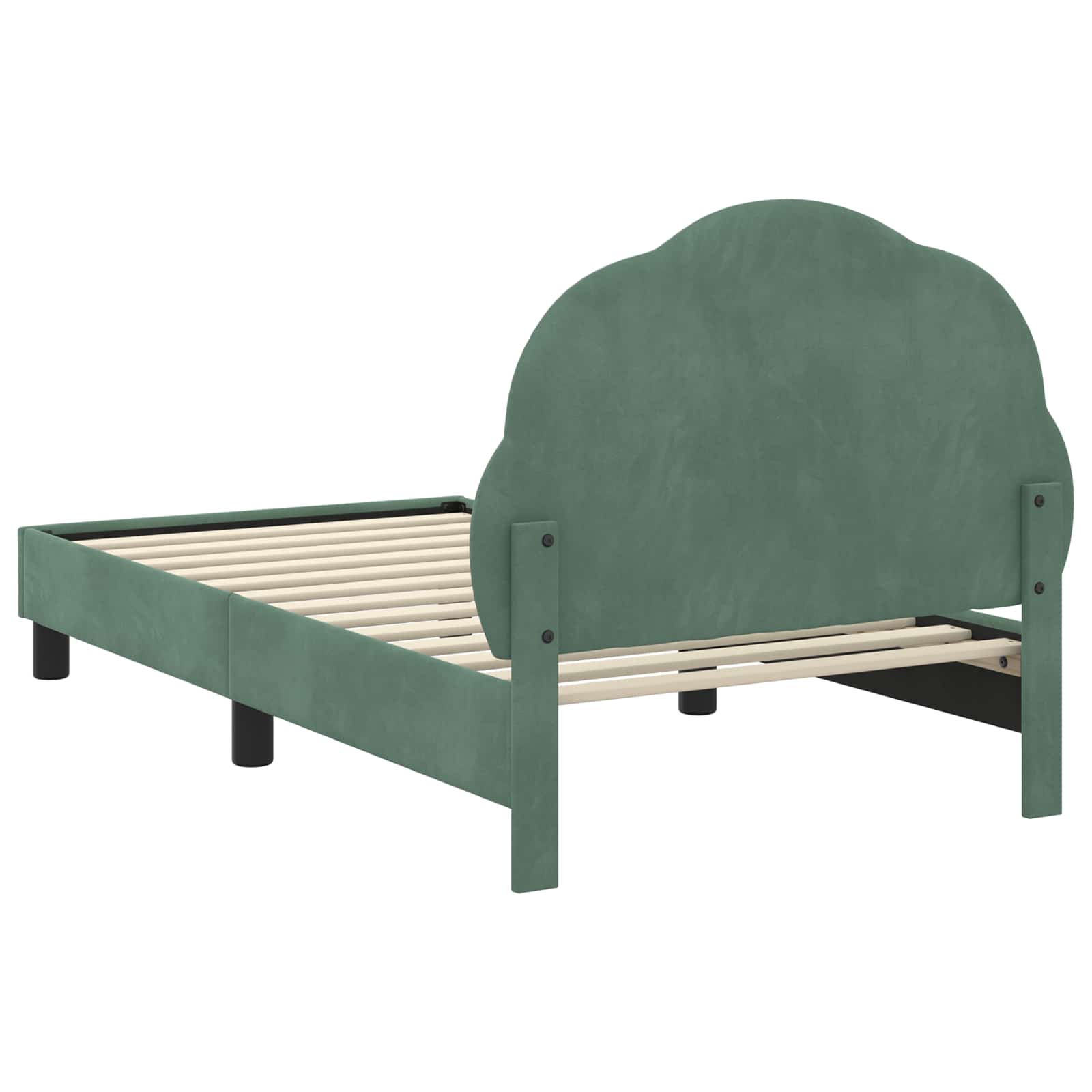 Bedframe voor kinderen met hoofdbord Zeegroen 80 x 160 cm