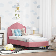 Peuterbed 70x140 cm roze fluweel