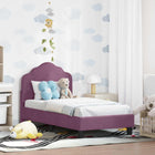 Peuterbedframe 70x140 cm paars fluweel
