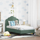 Peuterbedframe 70x140 cm zeegroen fluweel