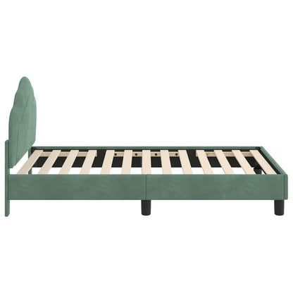 Bedframe voor kinderen met hoofdbord Zeegroen 80 x 160 cm