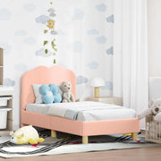 Peuterbedframe 70x140 cm roze schapenstof