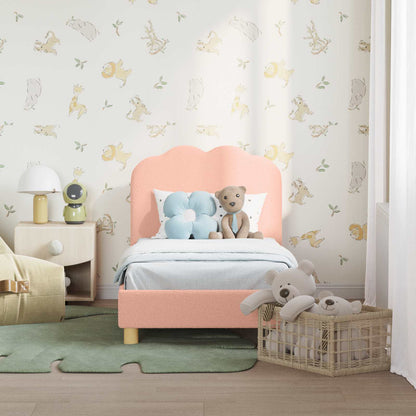 Peuterbedframe met hoofdbord Roze 70 x 140 cm Schapenstof
