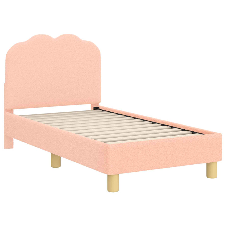 Peuterbedframe met hoofdbord Roze 70 x 140 cm Schapenstof