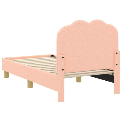 Peuterbedframe met hoofdbord Roze 70 x 140 cm Schapenstof