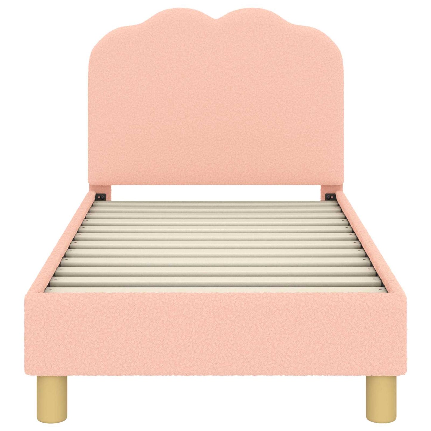 Peuterbedframe met hoofdbord Roze 70 x 140 cm Schapenstof
