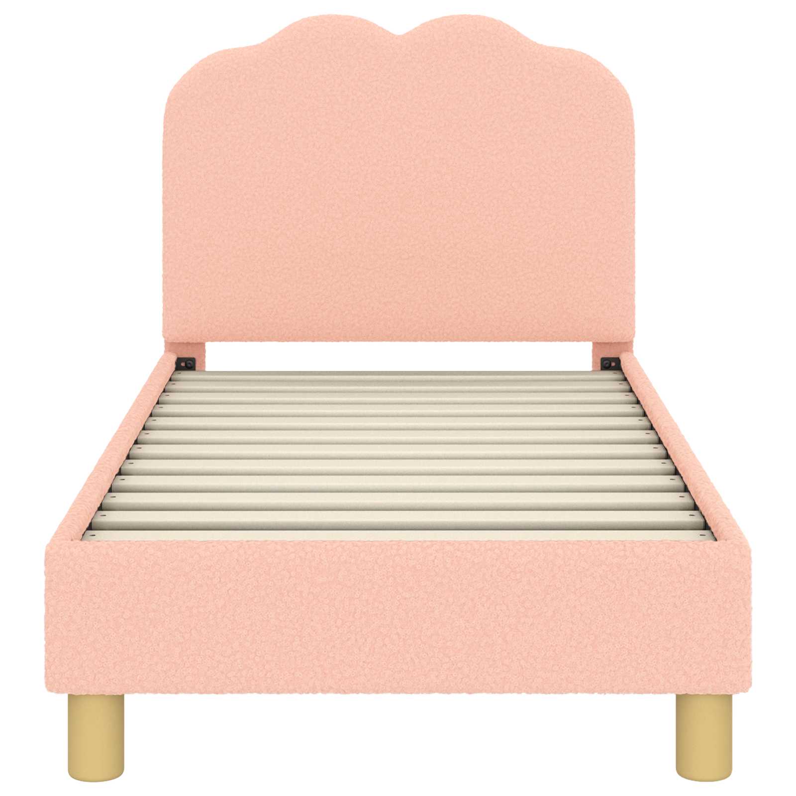 Peuterbedframe met hoofdbord Roze 70 x 140 cm Schapenstof