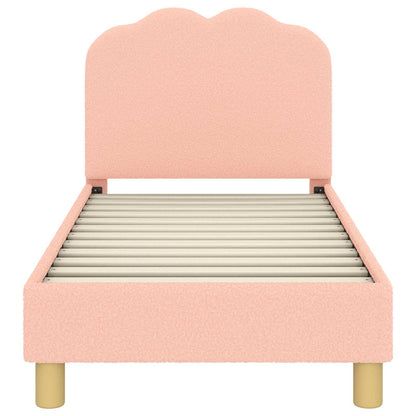 Peuterbedframe met hoofdbord Roze 70 x 140 cm Schapenstof