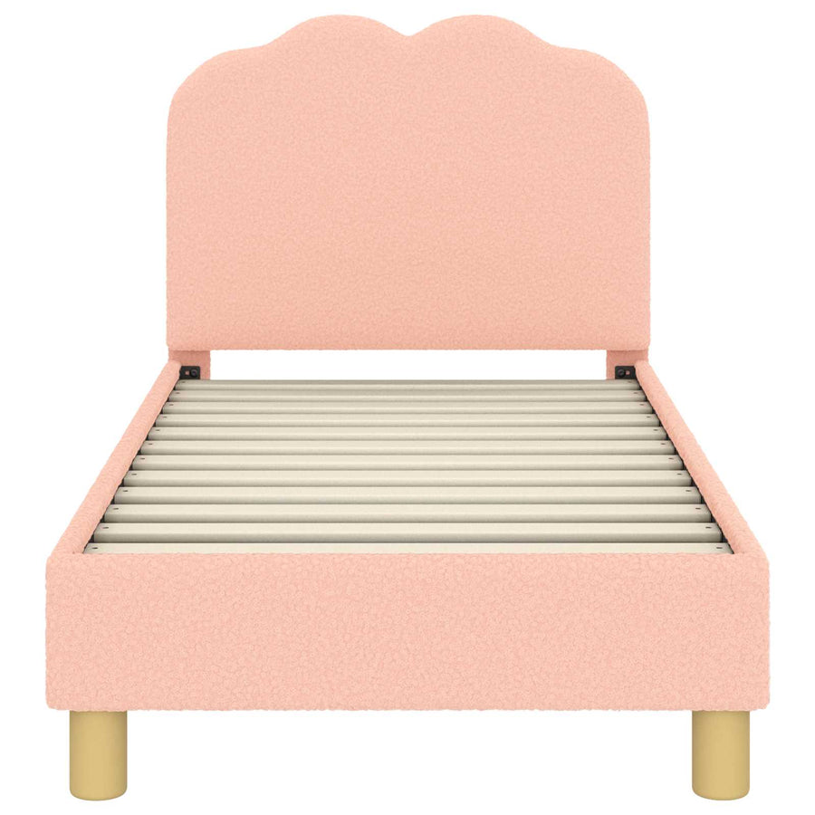 Peuterbedframe met hoofdbord Roze 70 x 140 cm Schapenstof