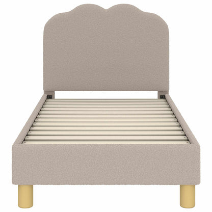 Peuterbedframe met hoofdbord Lichtgrijs 70 x 140 cm Schapenstof