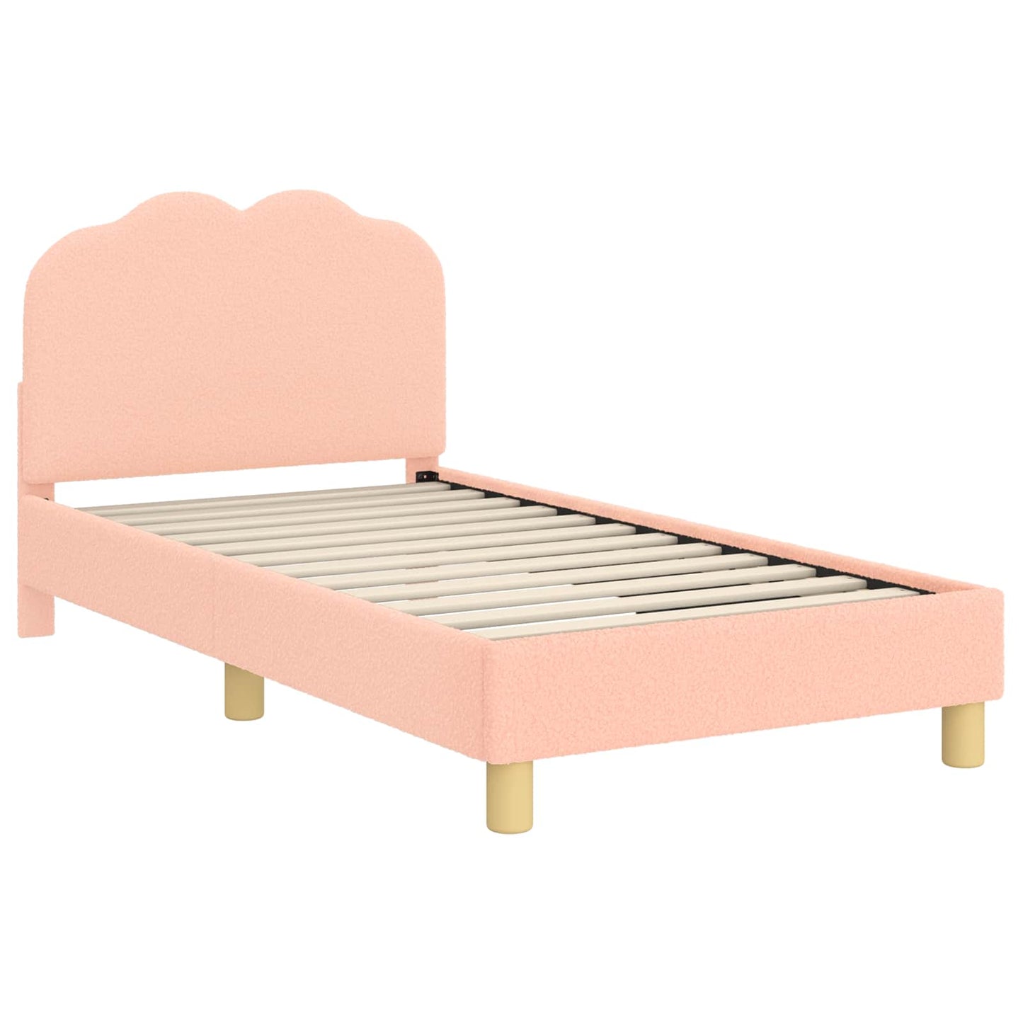 Bedframe voor kinderen met hoofdbord Roze 80 x 160 cm