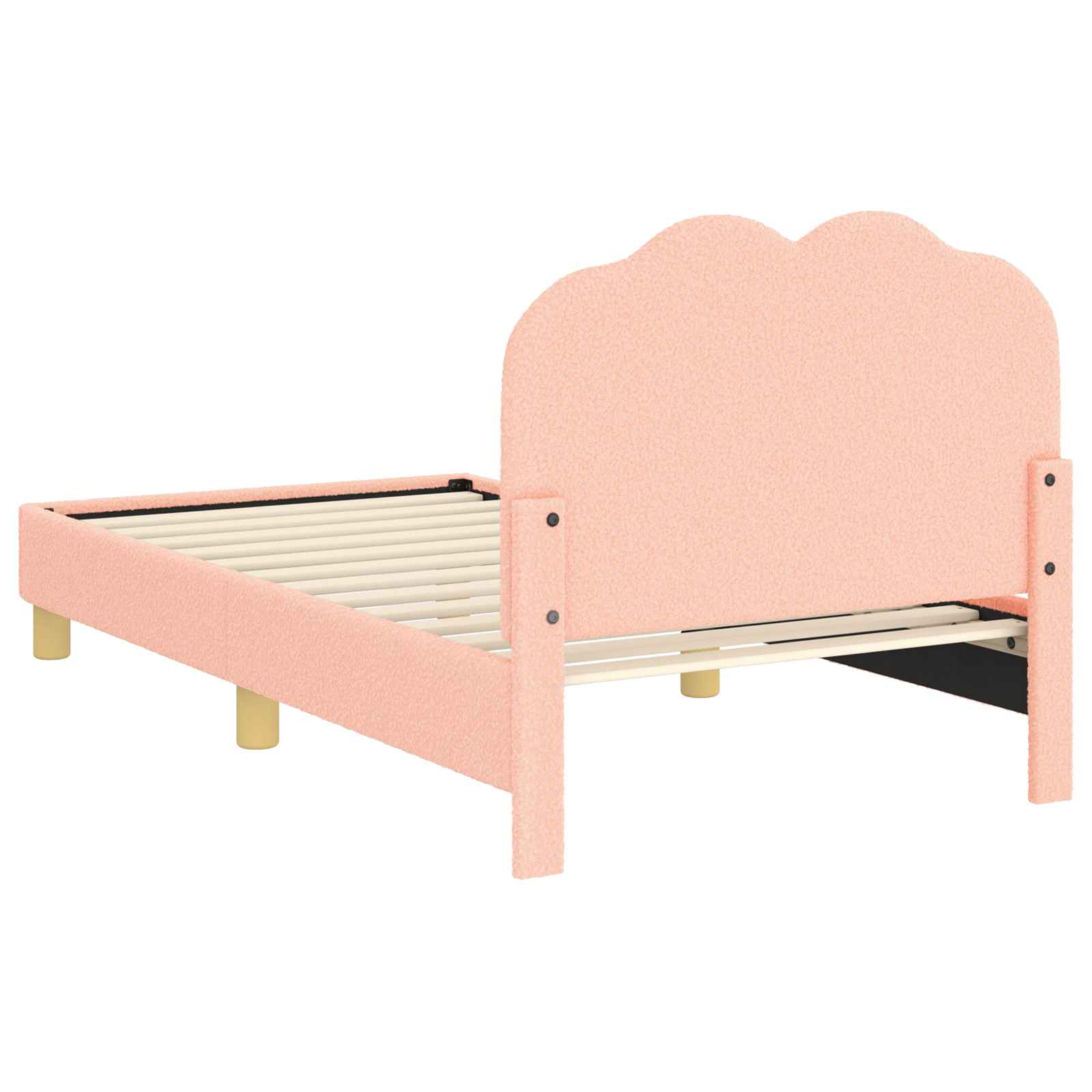 Bedframe voor kinderen met hoofdbord Roze 80 x 160 cm