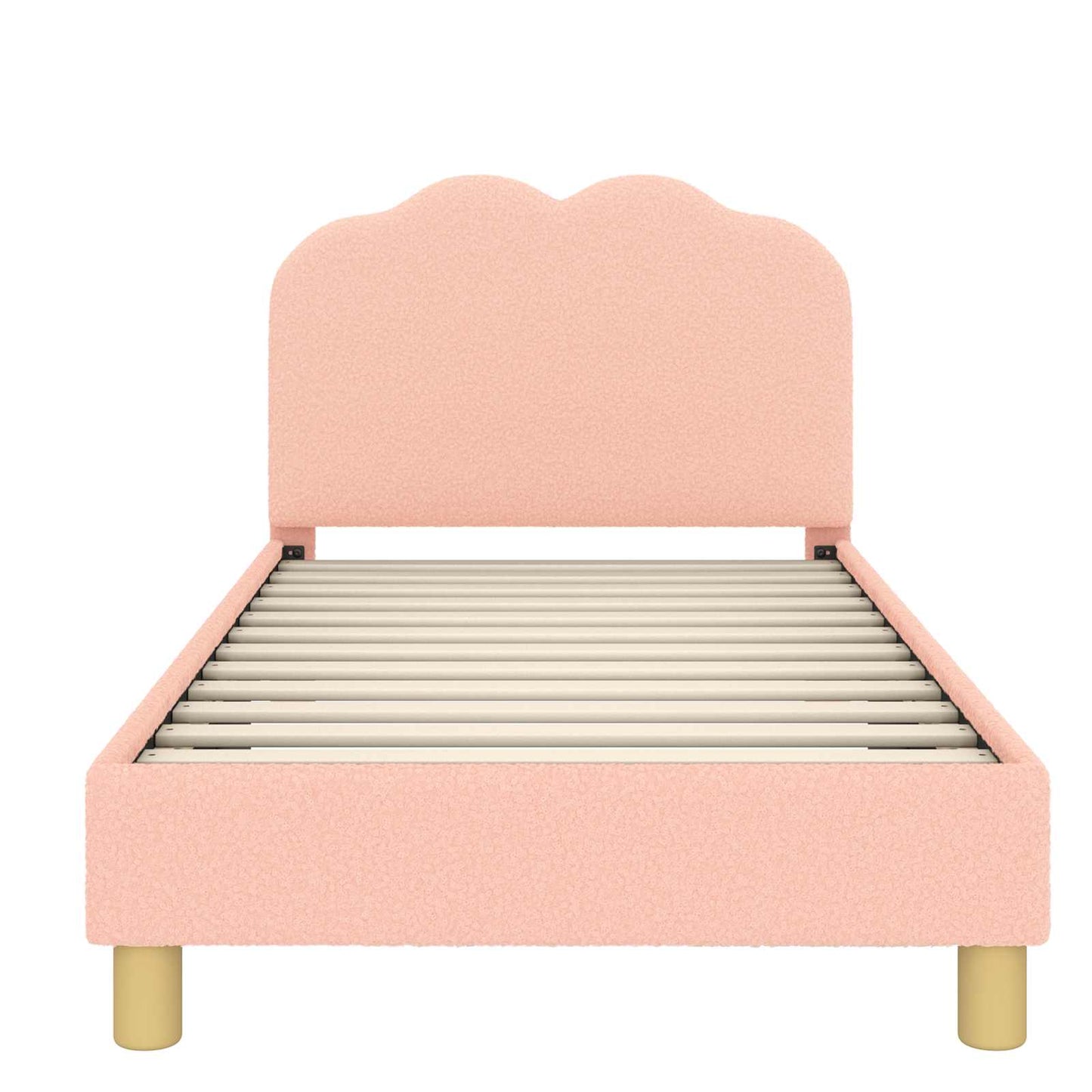 Bedframe voor kinderen met hoofdbord Roze 80 x 160 cm
