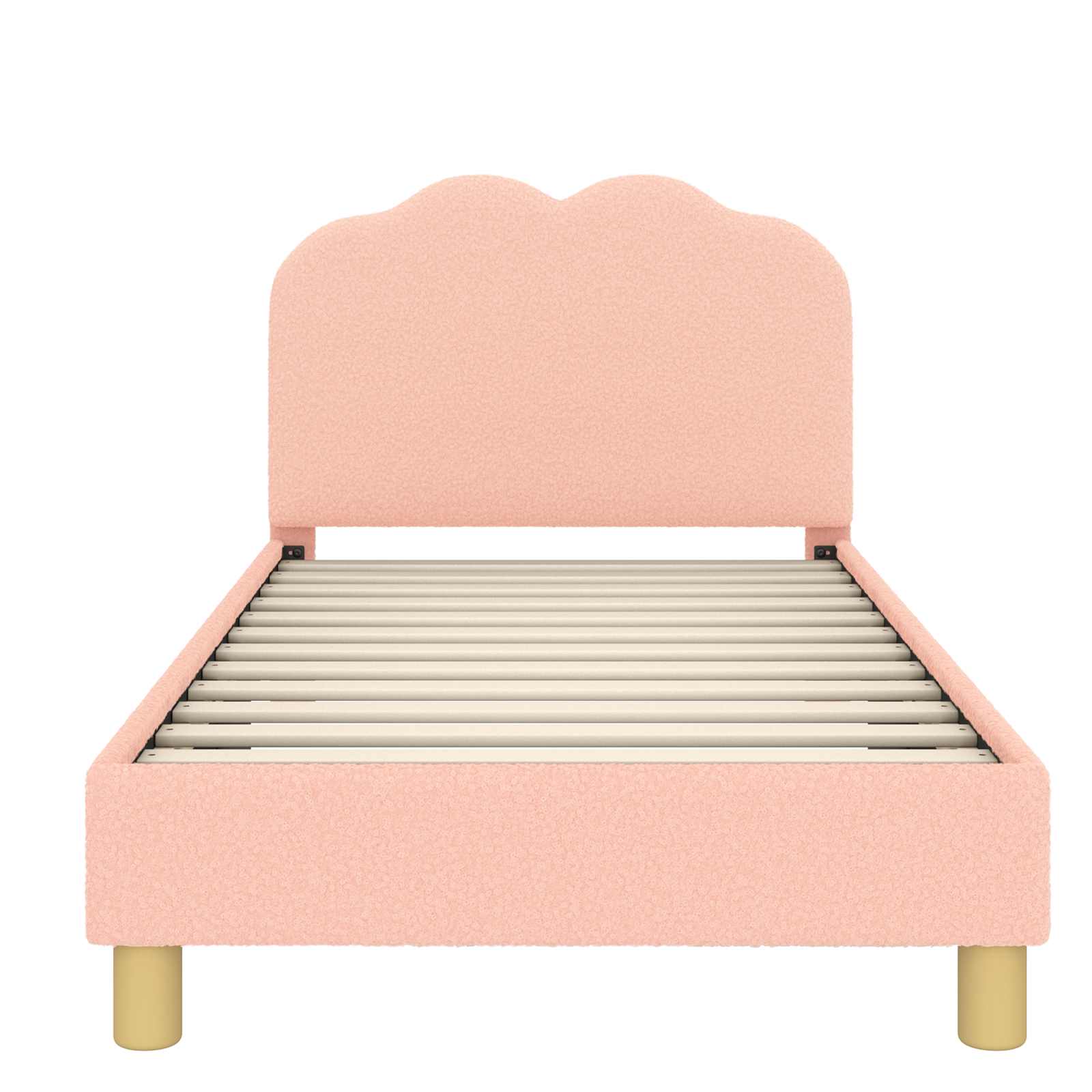Bedframe voor kinderen met hoofdbord Roze 80 x 160 cm