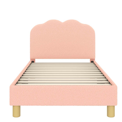 Bedframe voor kinderen met hoofdbord Roze 80 x 160 cm