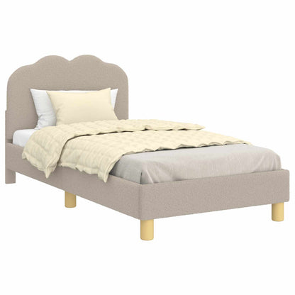 Bedframe voor kinderen met hoofdbord Lichtgrijs 80 x 160 cm
