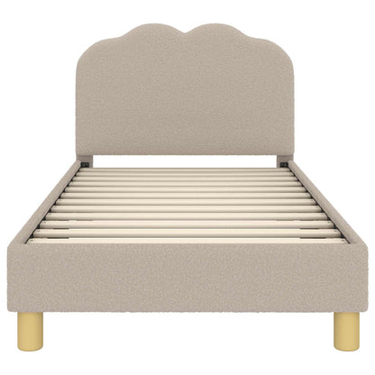 Bedframe voor kinderen met hoofdbord Lichtgrijs 80 x 160 cm