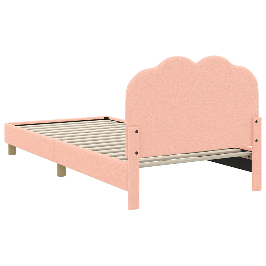 Bedframe voor kinderen met hoofdbord Roze 80 x 200 cm