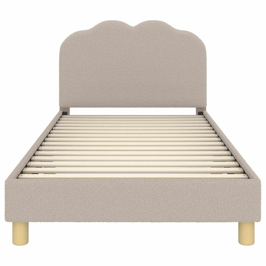 Bedframe voor kinderen met hoofdbord Lichtgrijs 80 x 200 cm