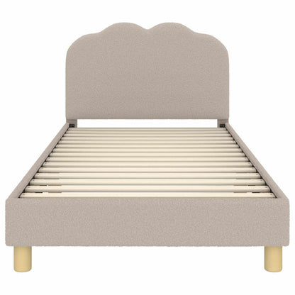 Bedframe voor kinderen met hoofdbord Lichtgrijs 90 x 190 cm