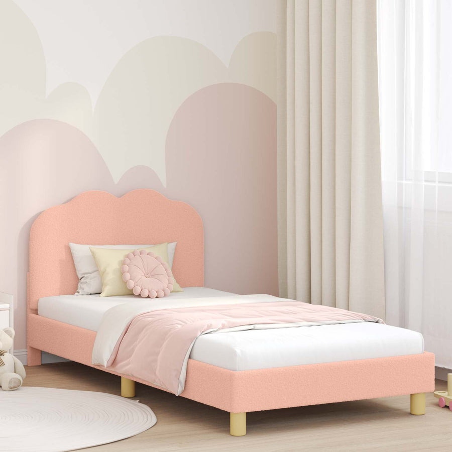 Bedframe voor kinderen met hoofdbord Roze 90 x 200 cm