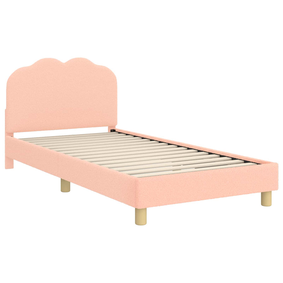 Bedframe voor kinderen met hoofdbord Roze 90 x 200 cm