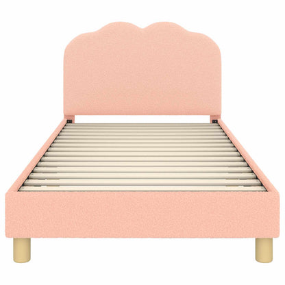 Bedframe voor kinderen met hoofdbord Roze 90 x 200 cm