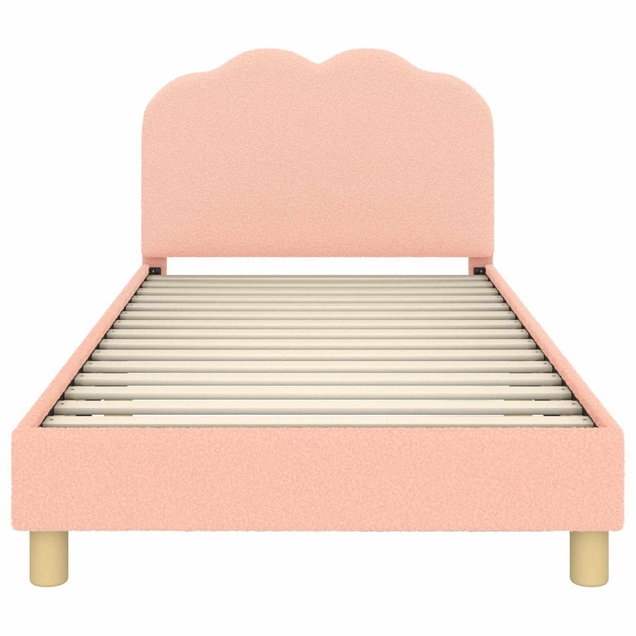 Bedframe voor kinderen met hoofdbord Roze 90 x 200 cm