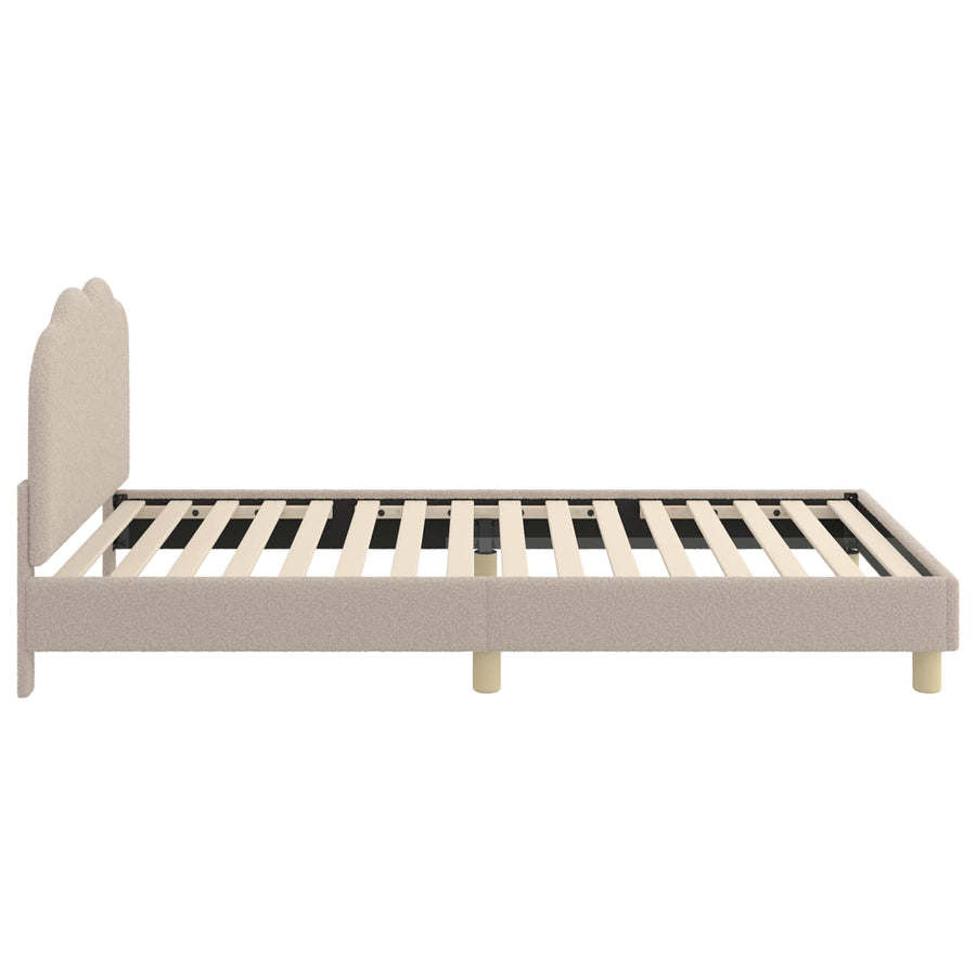Bedframe voor kinderen met hoofdbord Lichtgrijs 90 x 200 cm