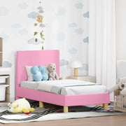 Peuterbedframe 70x140 cm roze stof