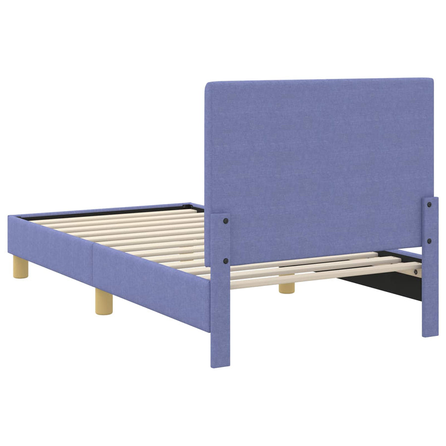 Bedframe voor kinderen met hoofdbord Jeans Blauw 80 x 160 cm