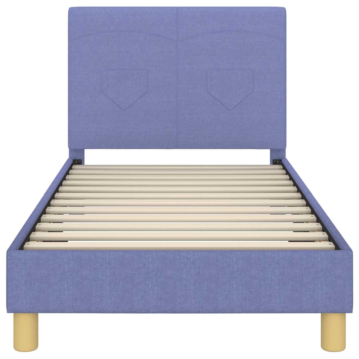 Bedframe voor kinderen met hoofdbord Jeans Blauw 80 x 160 cm