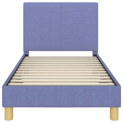 Bedframe voor kinderen met hoofdbord Jeans Blauw 80 x 160 cm