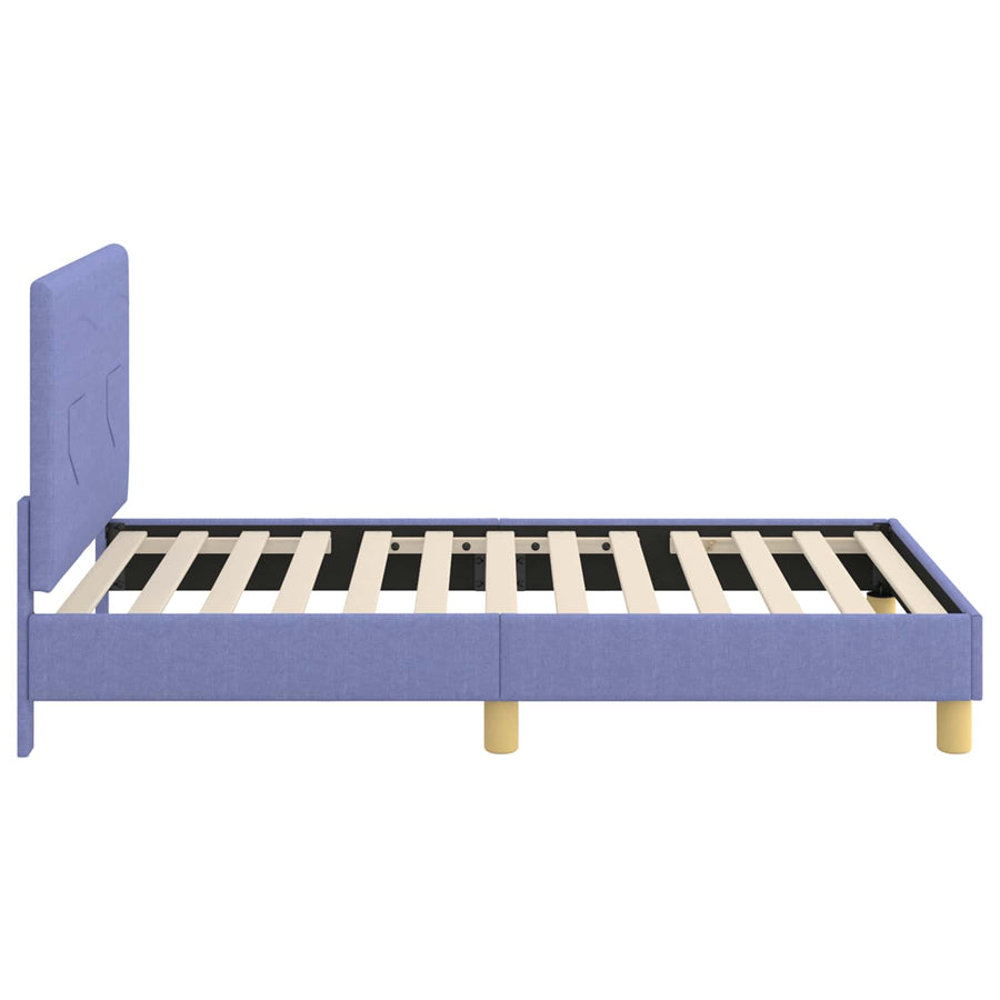Bedframe voor kinderen met hoofdbord Jeans Blauw 80 x 160 cm