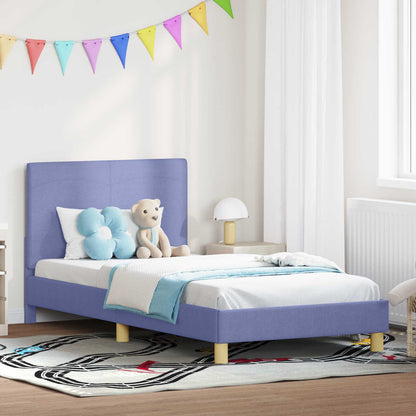 Bedframe voor kinderen met hoofdbord Jeans Blauw 80 x 200 cm