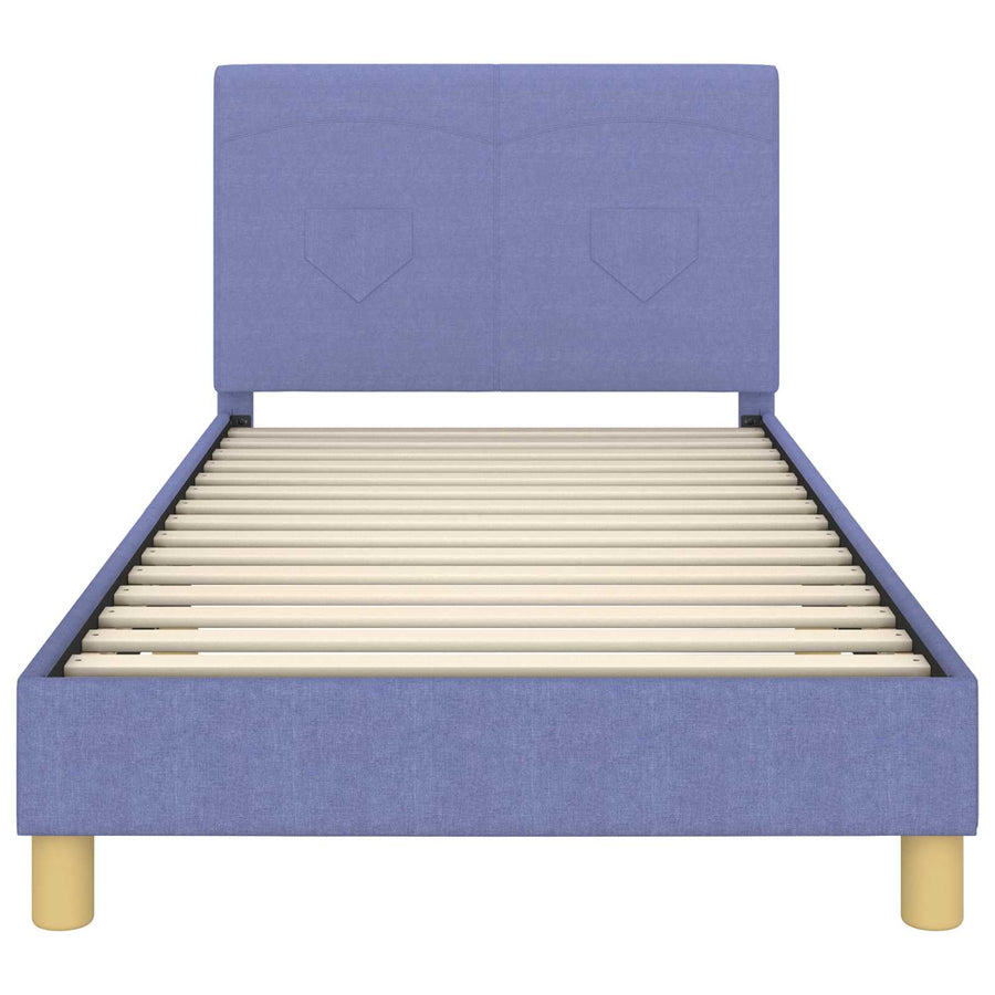 Bedframe voor kinderen met hoofdbord Jeans Blauw 80 x 200 cm